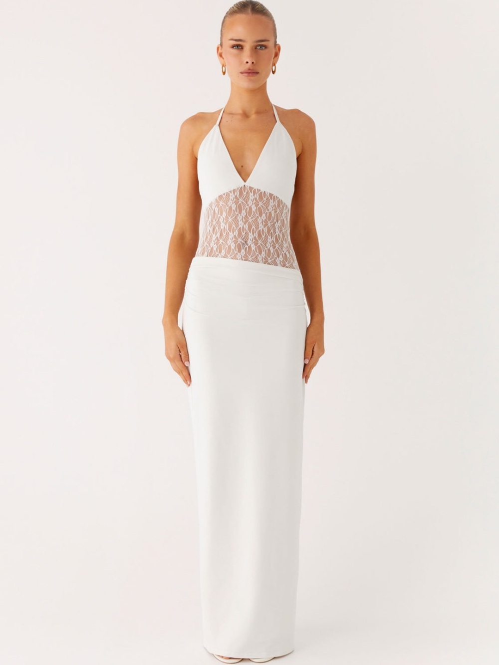 Enchant Lace Maxi Dress - Ivory